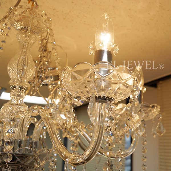 シャンデリア8灯・シルバーorゴールド(φ750×H610mm) | EL JEWEL