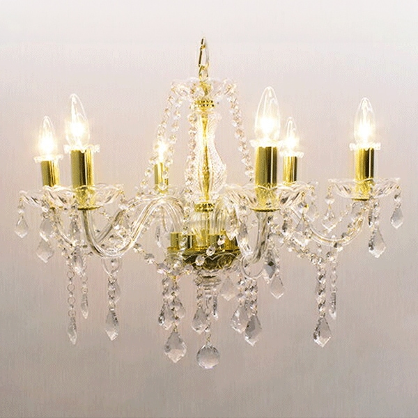 アンティーク調シャンデリア 6灯・ゴールド（φ610×H510mm） | EL JEWEL