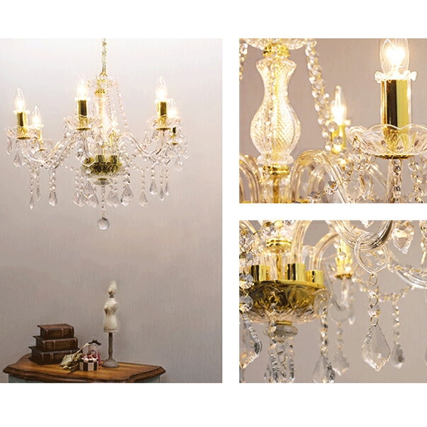 アンティーク調シャンデリア 6灯・ゴールド（φ610×H510mm） | EL JEWEL