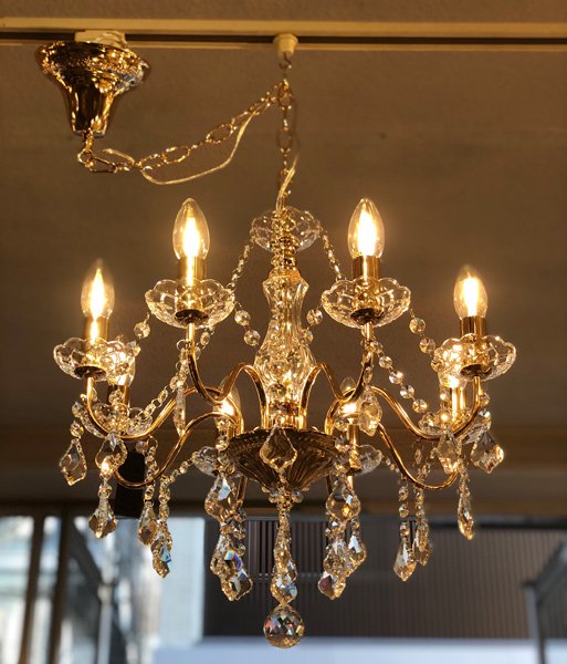 アンティーク調シャンデリア8灯 ゴールド(φ520×H500mm) | EL JEWEL