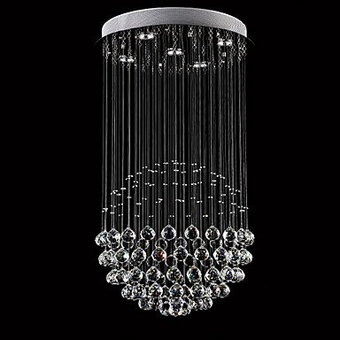 ワイヤーアート・クリスタルシャンデリア5灯・クローム（Φ500×H700mm