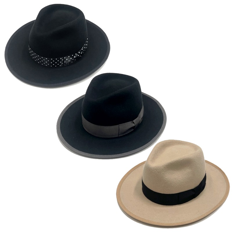 ロング ブリム フェルトハット｜『666』パンクロックファッションの通販