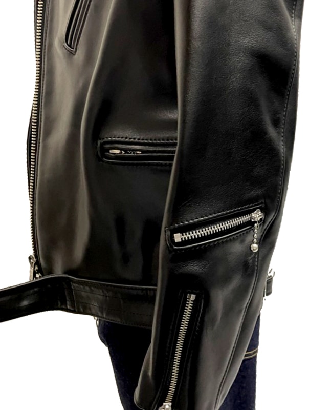 LJM-8TF タイトフィットフロントフラップ ライダースジャケット｜『666