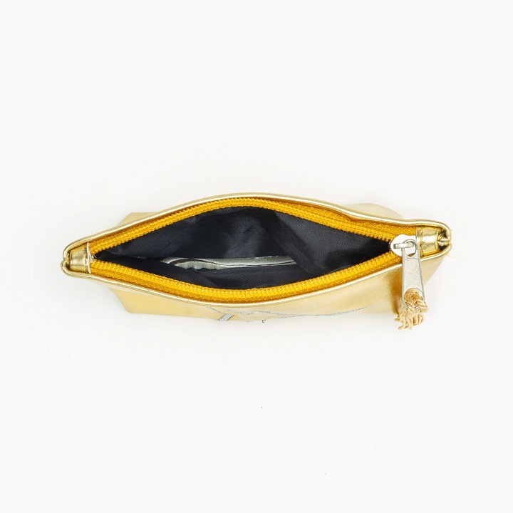 星刺繍ポーチミニ ゴールド | ポーチ | FATIMA MOROCCO