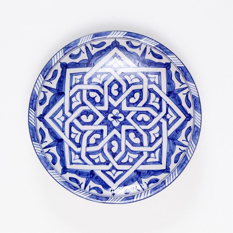 モロッコ3大陶器】フェズ プレート A | 大原真樹セレクト | FATIMA MOROCCO