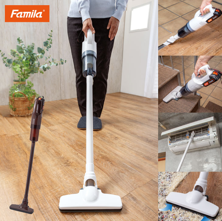 ファミラ 充電式コードレスハイパワークリーナー スティッククリーナー
