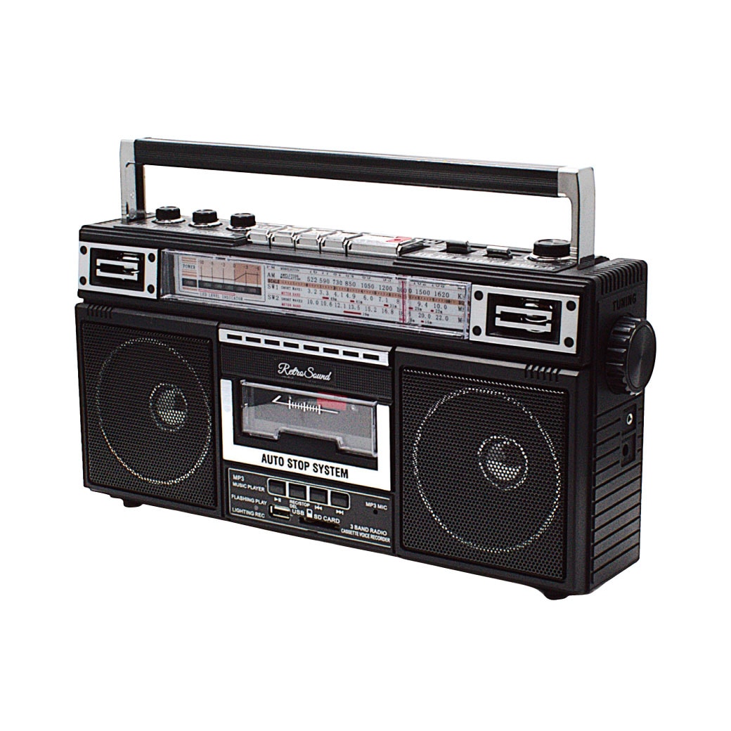 レトロサウンド・ラジオ・カセット・レコーダー RTR-S66｜ファミリー