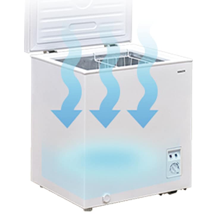 取り出しやすい上開き冷凍冷蔵庫66L YF-C70｜ファミリー・ライフ公式通販