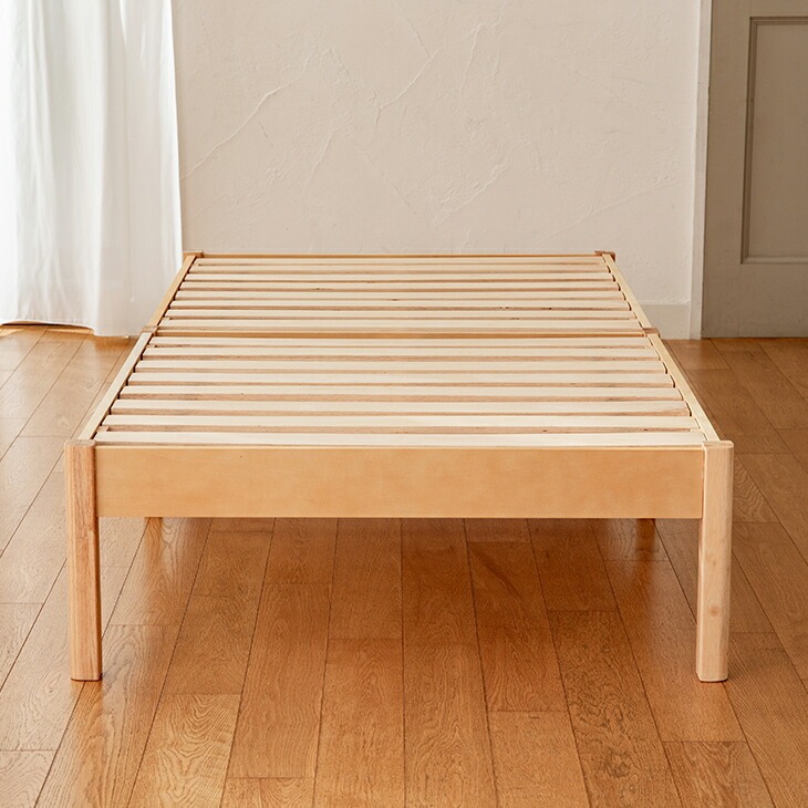 組立簡単な天然木すのこベッド シングル｜ファミリー・ライフ公式通販
