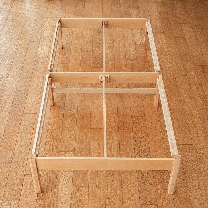 組立簡単な天然木すのこベッド シングル｜ファミリー・ライフ公式通販