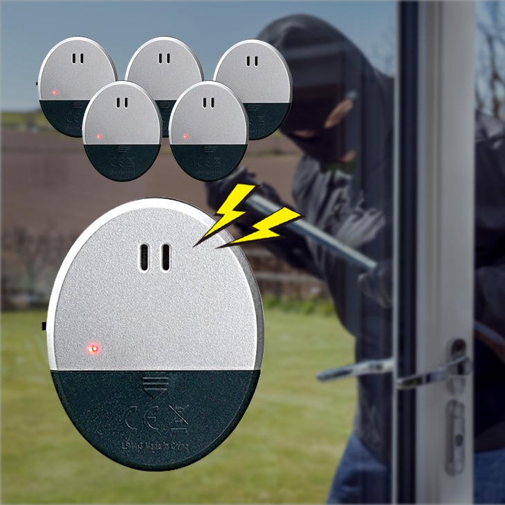 振動感知タイプ 大音量防犯アラーム 5個組｜ファミリー・ライフ公式通販