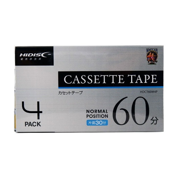 カセットテープ60分 4本組 HDCT60M4P｜ファミリー・ライフ公式通販