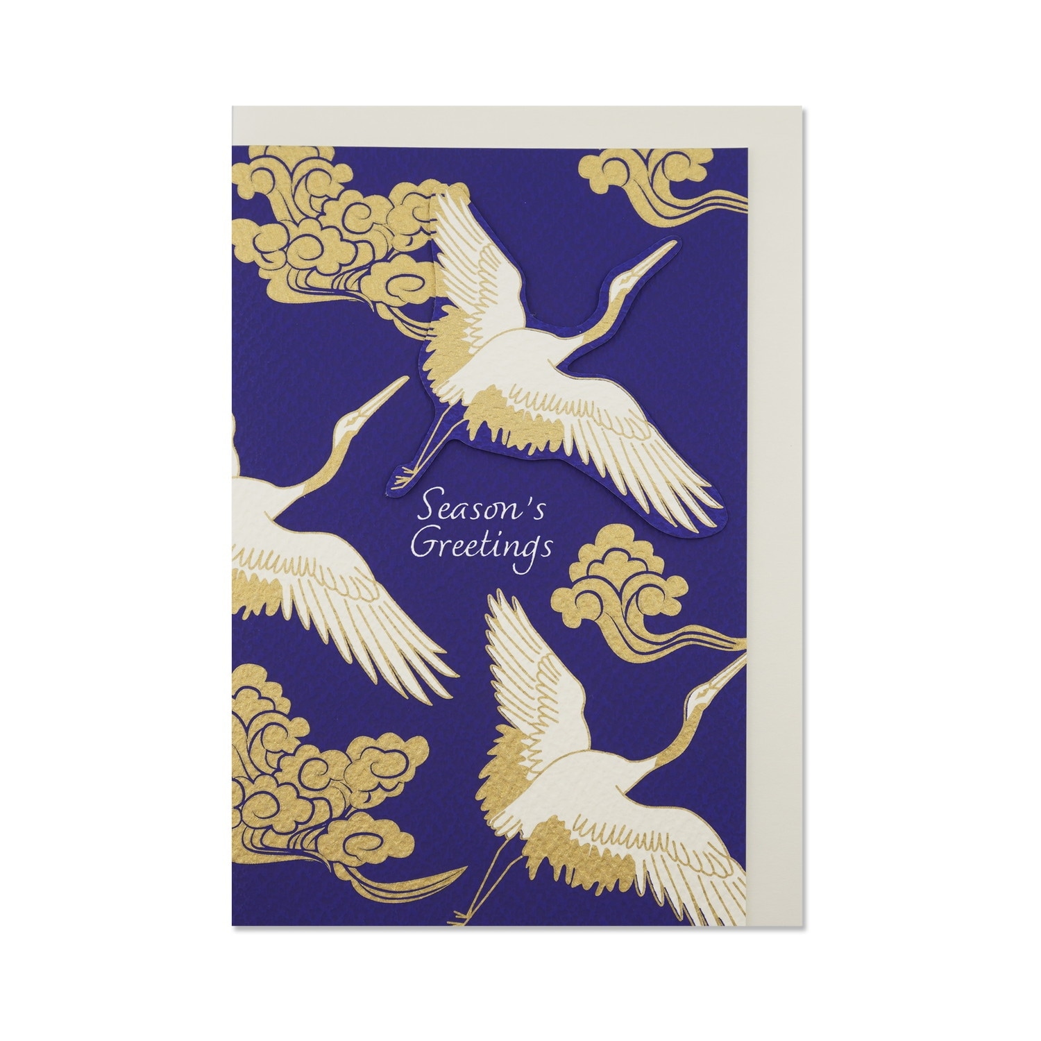 立体和風クリスマスカード 空舞う鶴｜jxcd-134 | 手紙・カード