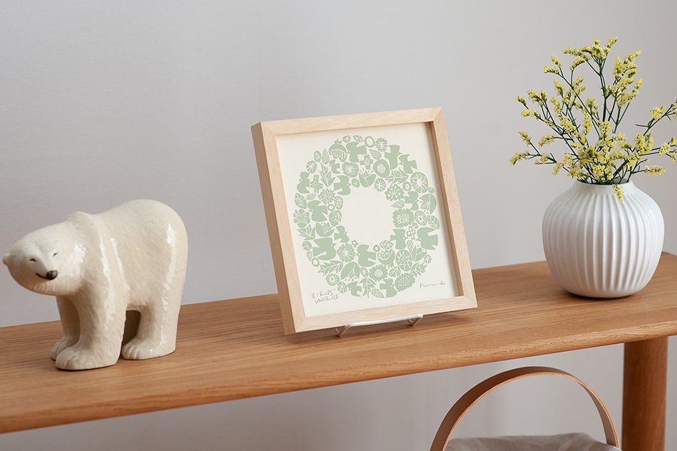 シルクスクリーン（バーズワーズ／BIRDS' WORDS） フリーデザイン