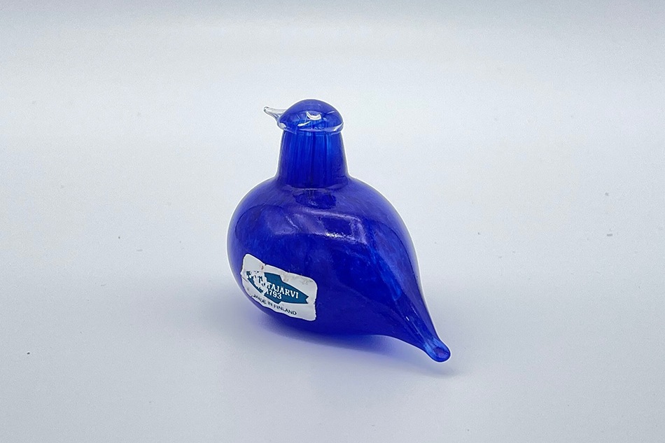 ヴィンテージ】15 Hippiäinen／Golden-Crested Kinglet ブルー フリー