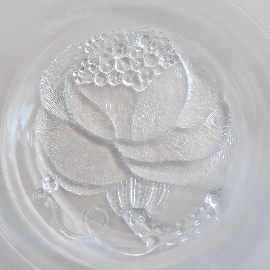 ヴィンテージ】01 ピオニ／Pioni プレート 21cm クリア（オイバ