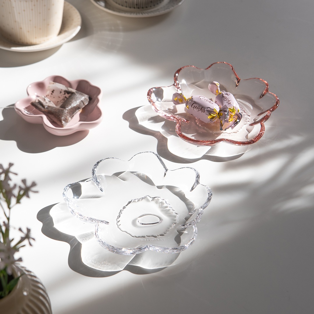 ウニッコ ガラスプレート 13cm（マリメッコ／marimekko） フリー