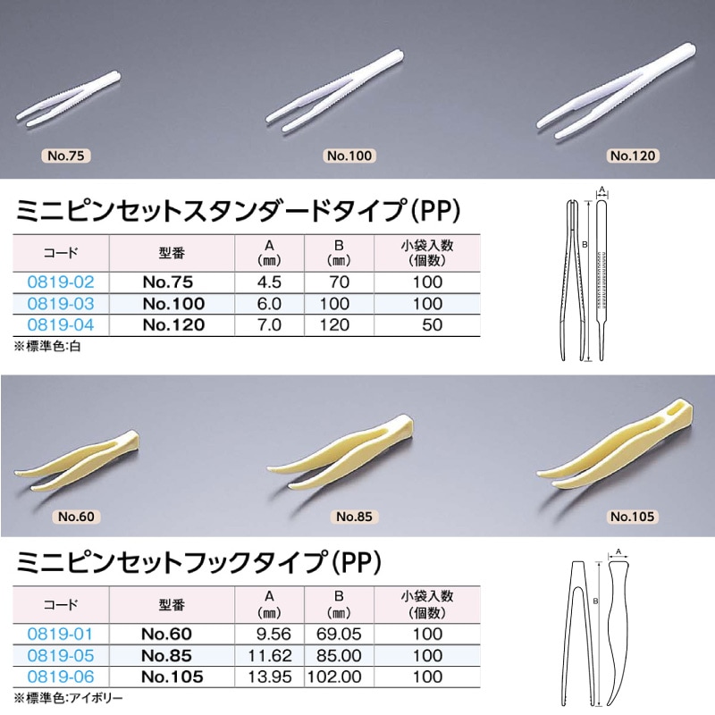 ピンセット（PP樹脂）