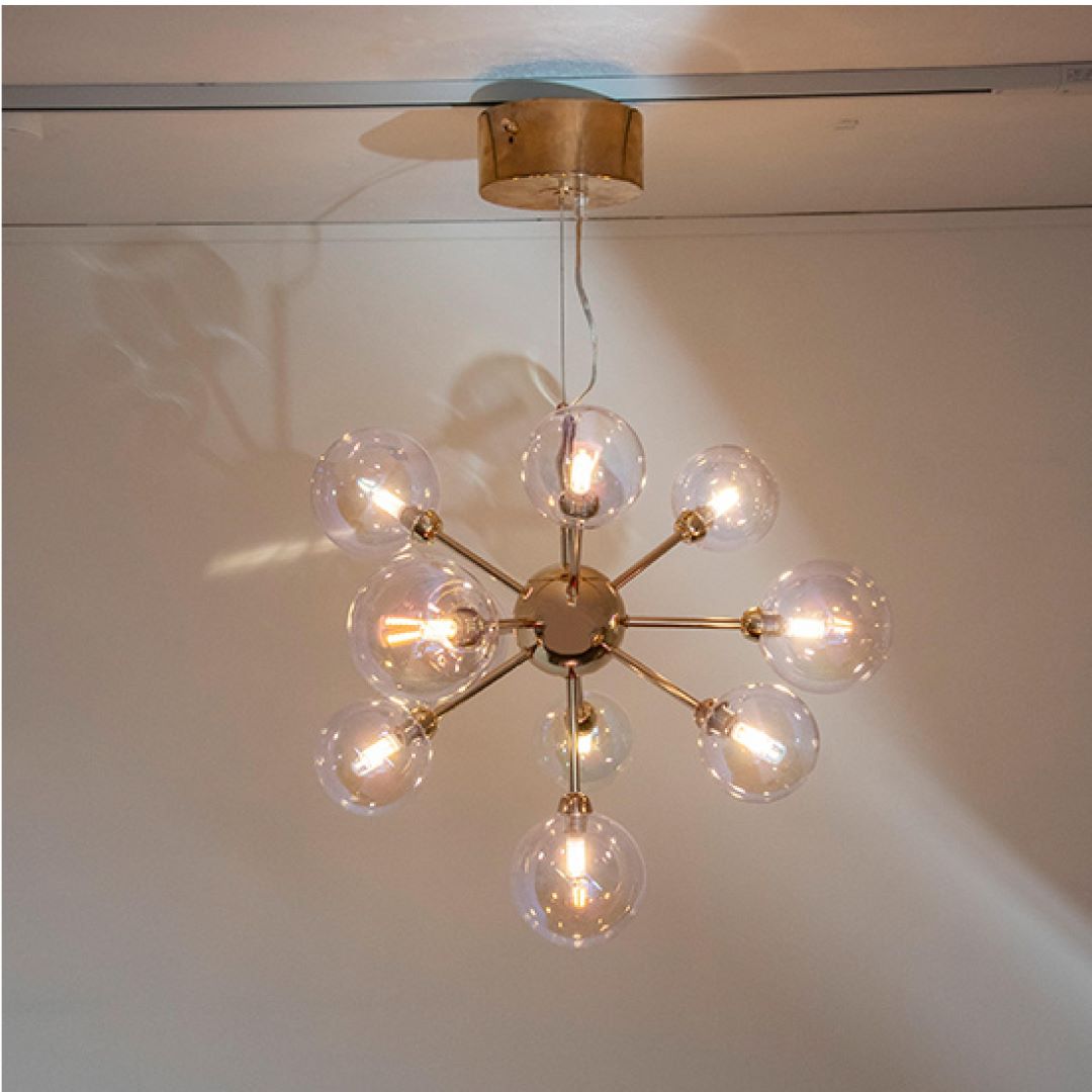 LEDペンダントランプ IND-021/10 G9型LED10灯タイプ ゴールド | ライト