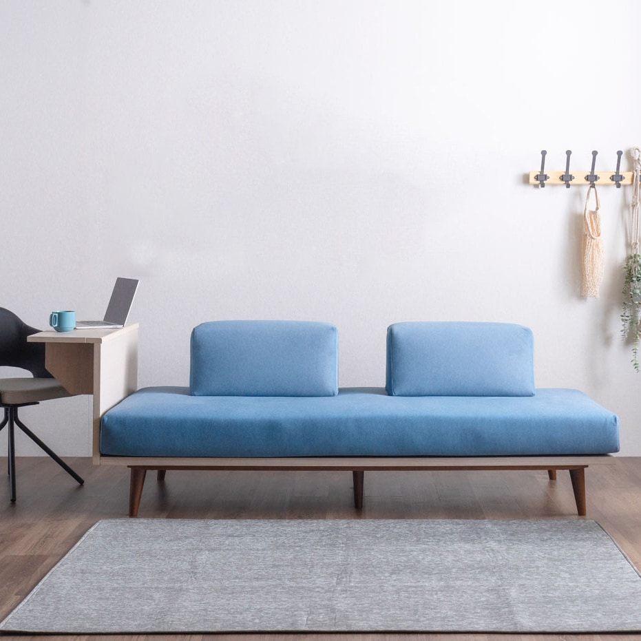 サイドテーブル付きソファ フェンディ 超撥水ペット対応ファブリック