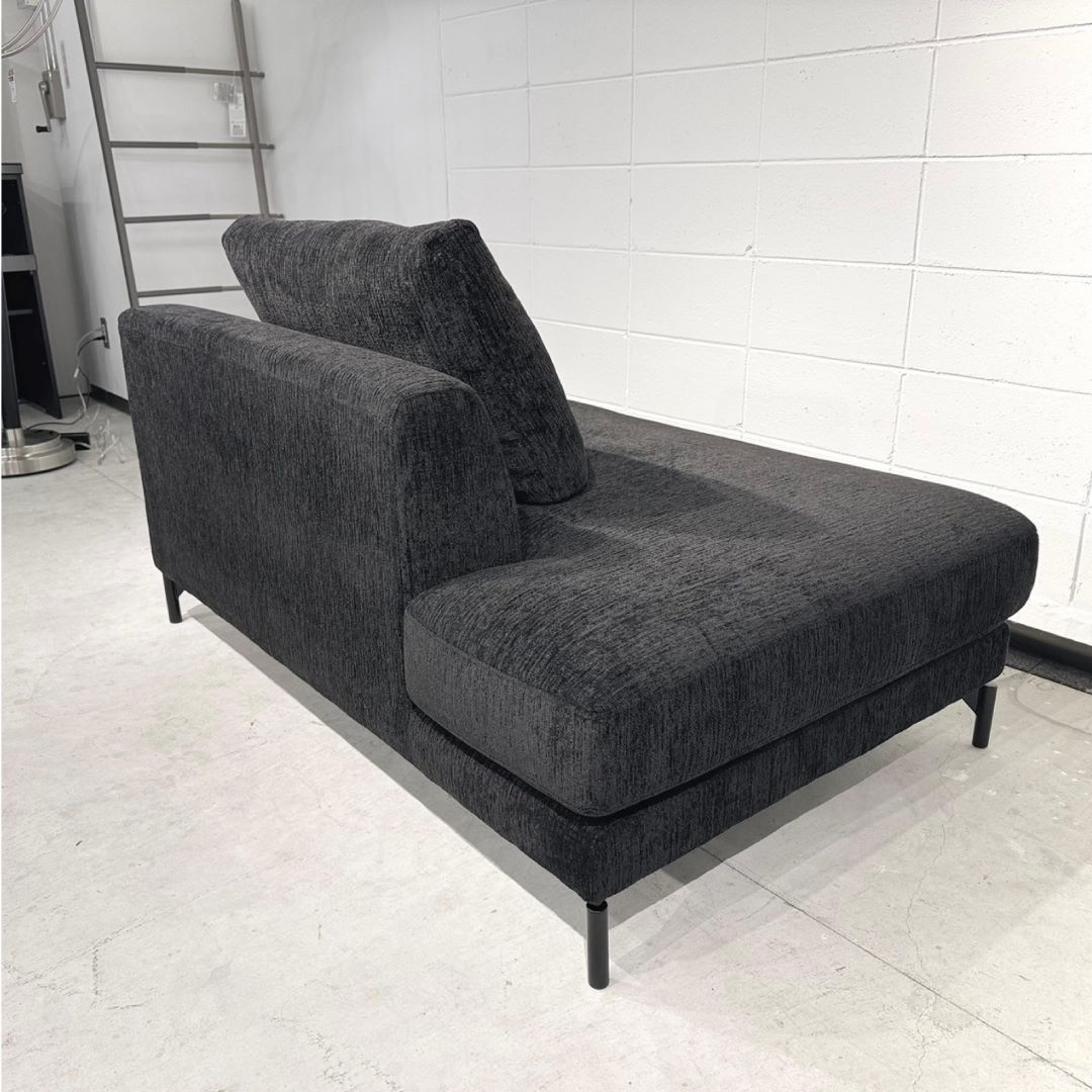 2人掛けソファ FLORENCE(フローレンス) グレー・ブラックファブリック