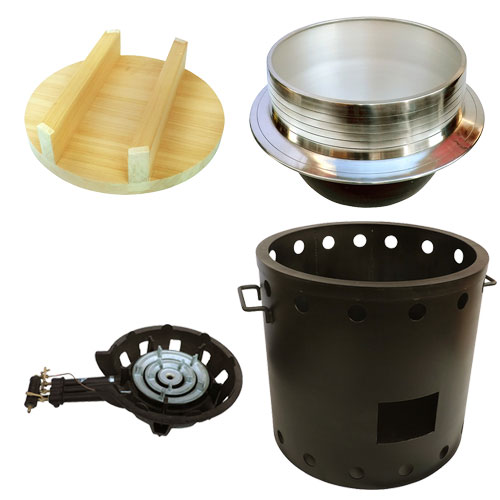 羽釜・ガスかまどフルセット 規格：60｜餅つき道具｜藤田道具