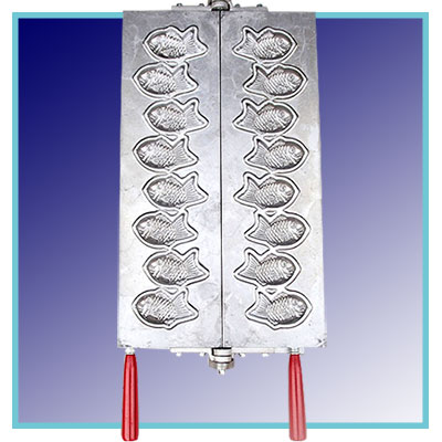 焼き板 1組 密元焼き饅頭機 ミニたい焼きサイズ｜たい焼き道具｜藤田道具