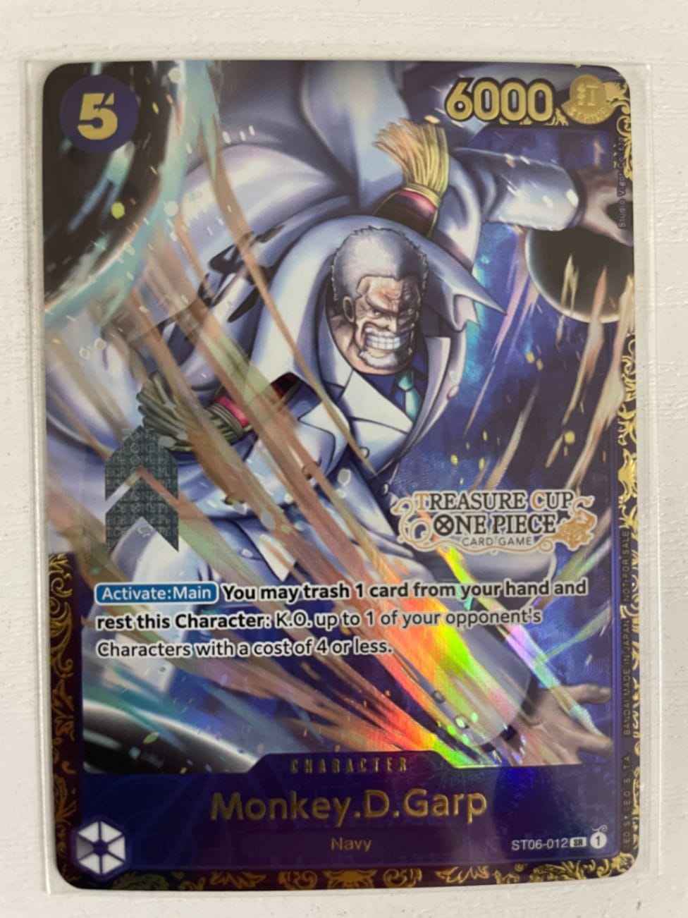 英語版】ST06-012 モンキー・D・ガープ SR【トレジャーカップ