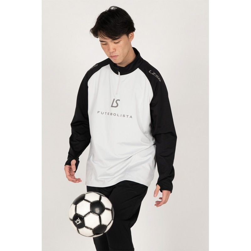 ルースイソンブラ/LUZeSOMBRA 裏起毛ジャージトップス/LS 2WAY HALF