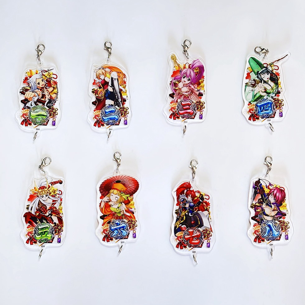 P戦国乙女7～終焉の関ケ原～ 図柄アクリルチャーム【コンプリート