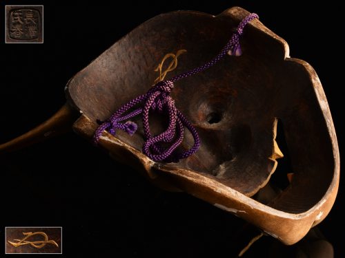 ヤフオク 【流】長澤氏春作 時代木彫能面 「般若」 共箱 出品中 - 香川