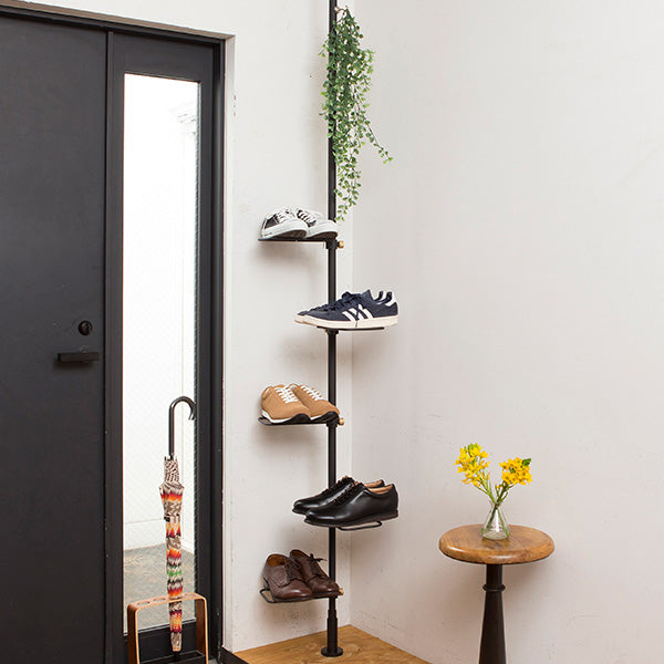 ドローアライン｜縦突っ張り棒+シューズラック(5個)セット - ビギン