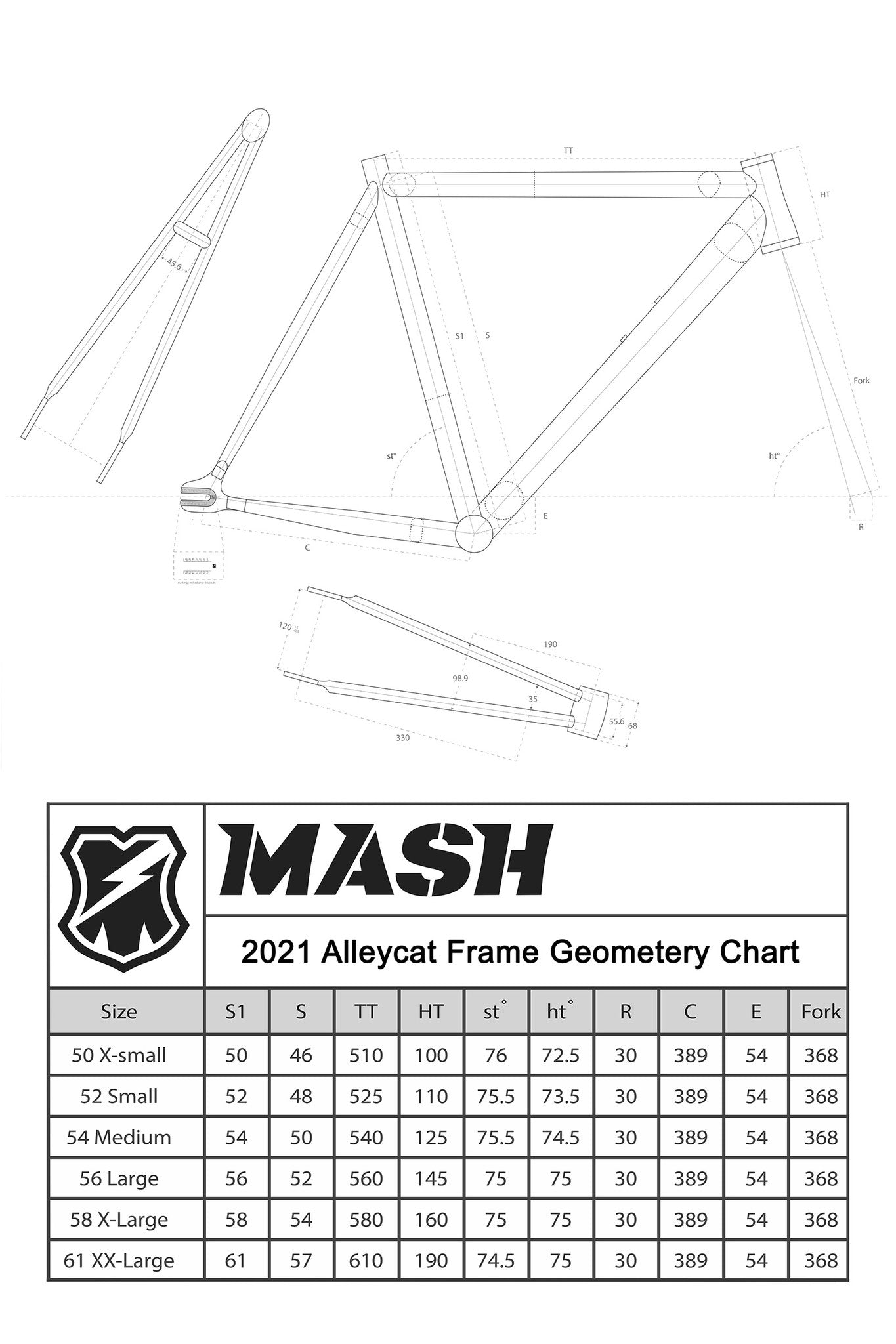 MASH AC-2 Frameset Matte Raw – MASH SF