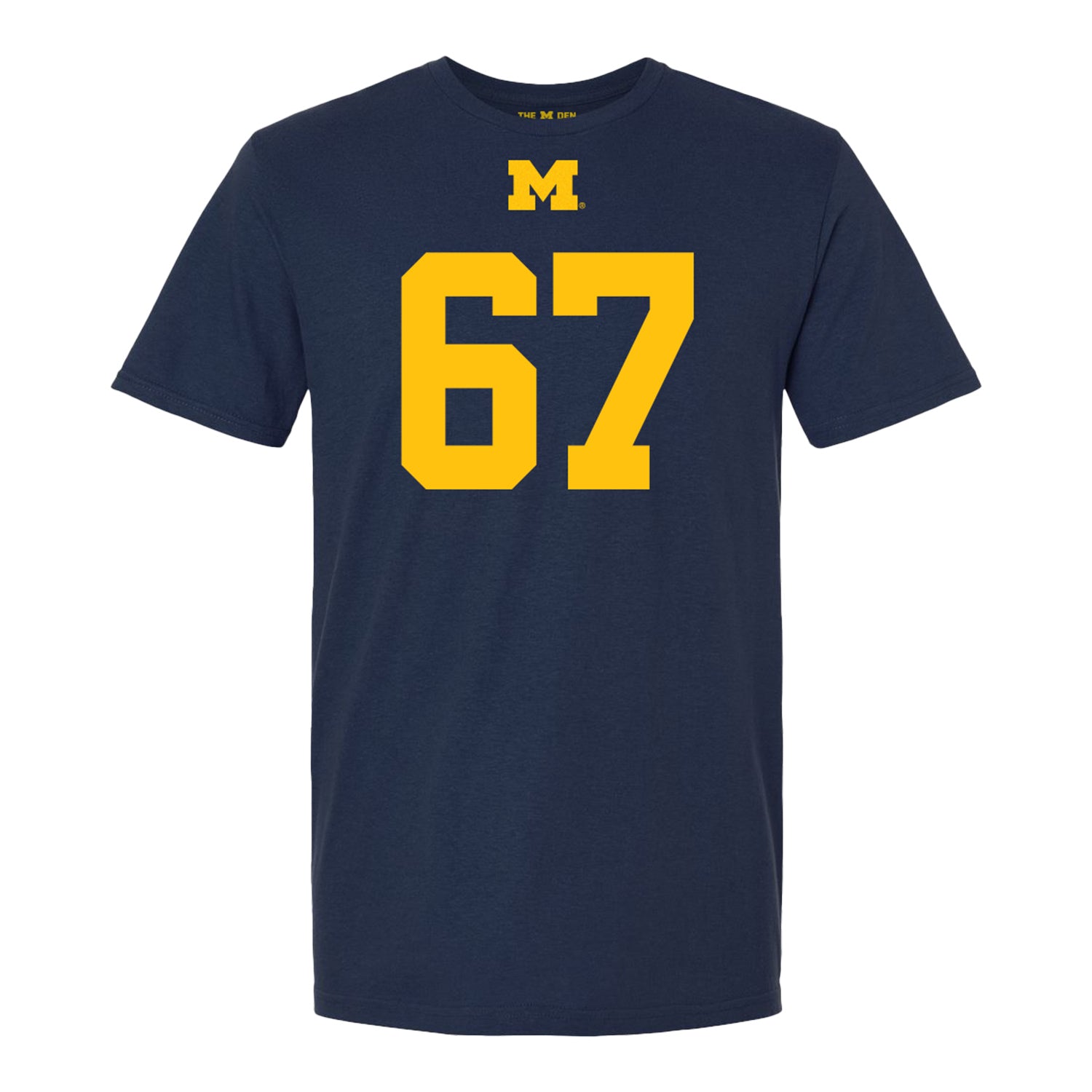 Michigan Wolverines #67 Trent Middleton Student Athlete Blue