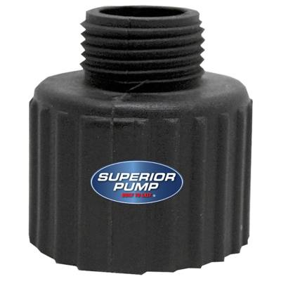 Superior Pump Hose Adapter for Top Discharge, 1-1/4 in. FPT x 3/4