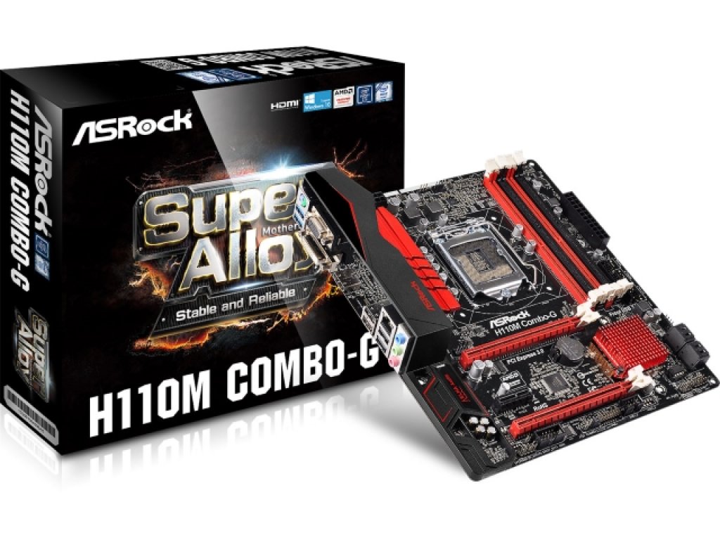 ASRock H110M Combo-G インテル 100シリーズ LGA1151対応 intel H110