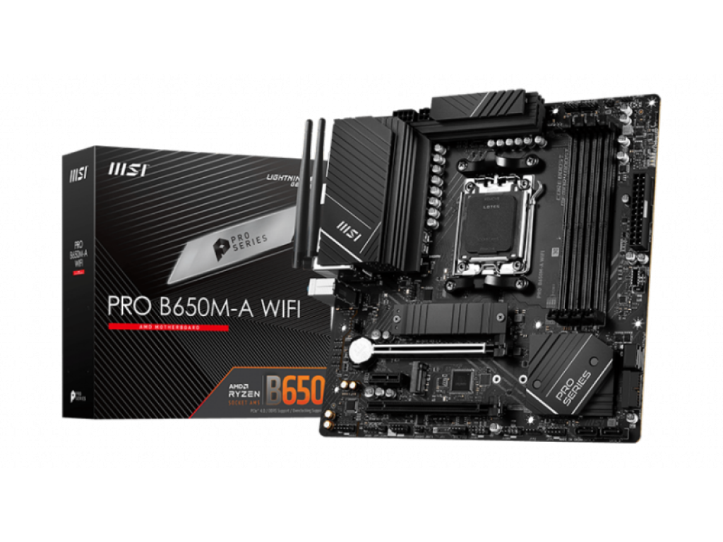 MSI PRO B650M-A WIFI AMD 600シリーズ Socket AM5対応 AMD B650