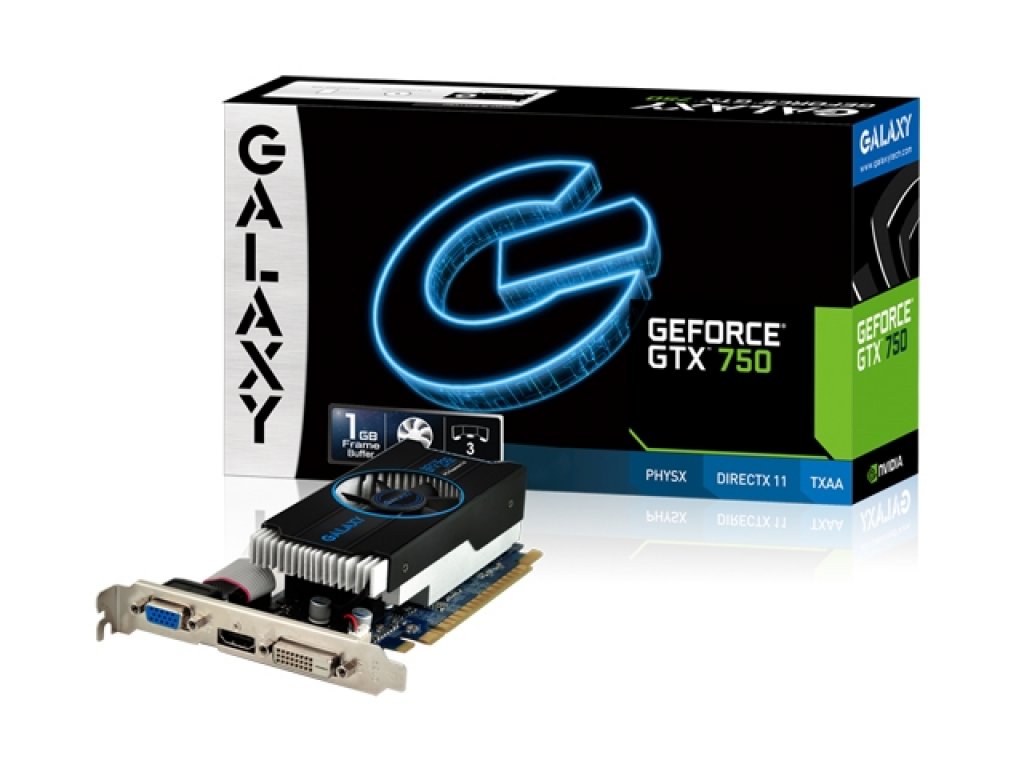 GALAXY GF PGTX750-OC-LP/1GD5 GeForce GTX 750 1GB 128-bit GDDR5 PCI