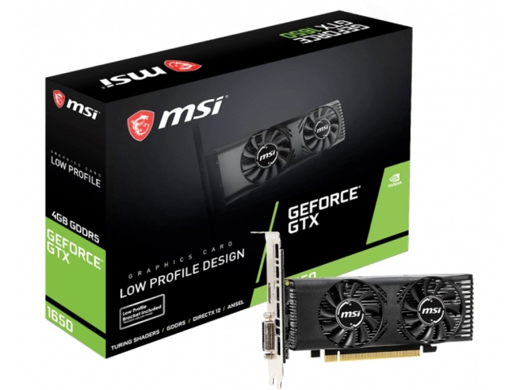 ロープロファイルで補助電源不要なGTX1650搭載グラフィックカード