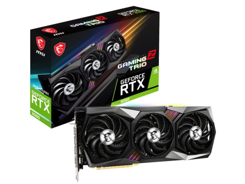 MSI TRIOのZスペックにGEFORCE RTX 3080 LHR版「GeForce RTX 3080