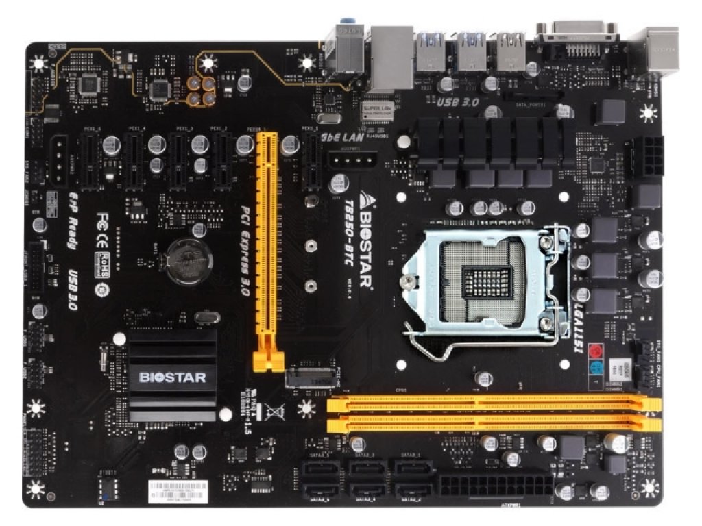 BIOSTAR TB250-BTC インテル 200シリーズ LGA1151対応 intel B250