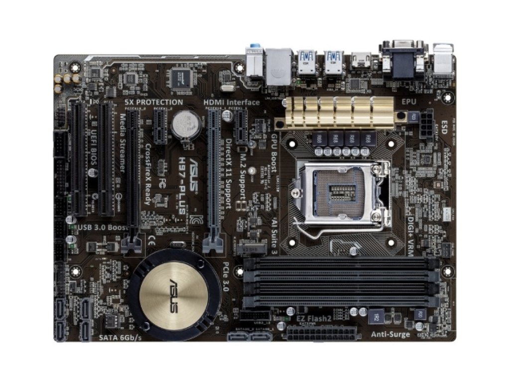 ASUS H97-PLUS インテル 9シリーズ LGA1150対応 intel H97チップセット