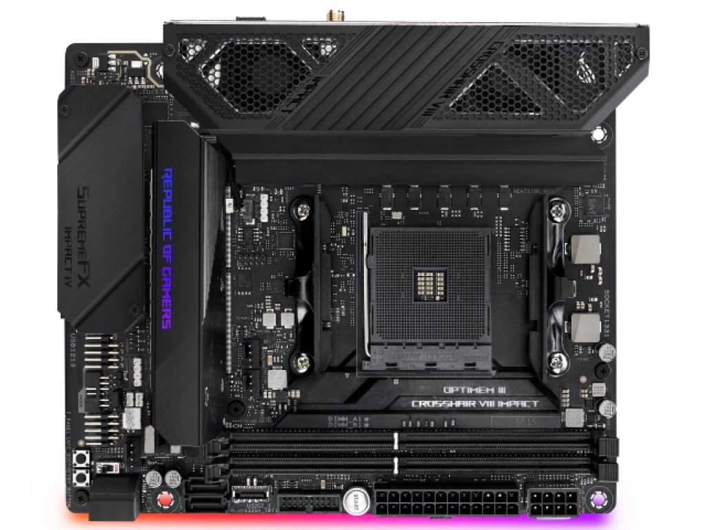 ASUS ROG CROSSHAIR VIII IMPACT AMD 500シリーズ Socket AM4対応 AMD