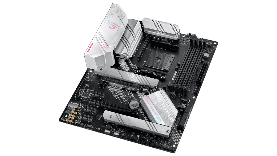 ASUS、ホワイトとシルバー基調のB550マザーボード「ROG STRIX B550-A