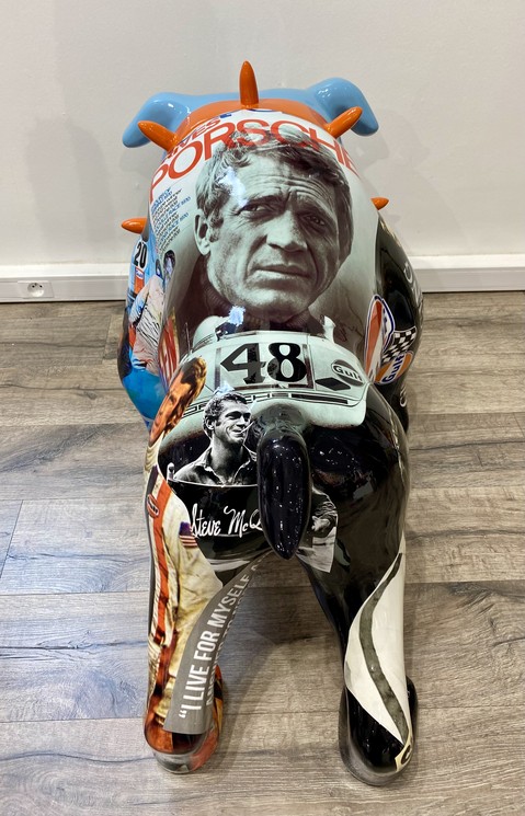 ▷ Big Végas pop art Steve McQueen by Christophe Comerro, 2024