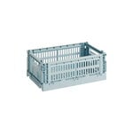 HAY Colour Crate, S, recycled plastic, light grey | Finnish Design