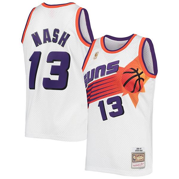 Men's Mitchell & Ness Steve Nash White Phoenix Suns 1996-1997