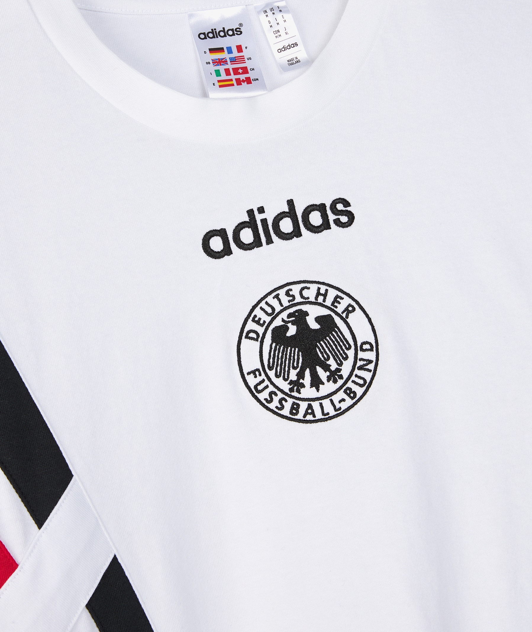 adidas Germany 1996 Cotton T-Shirt in White | SVD