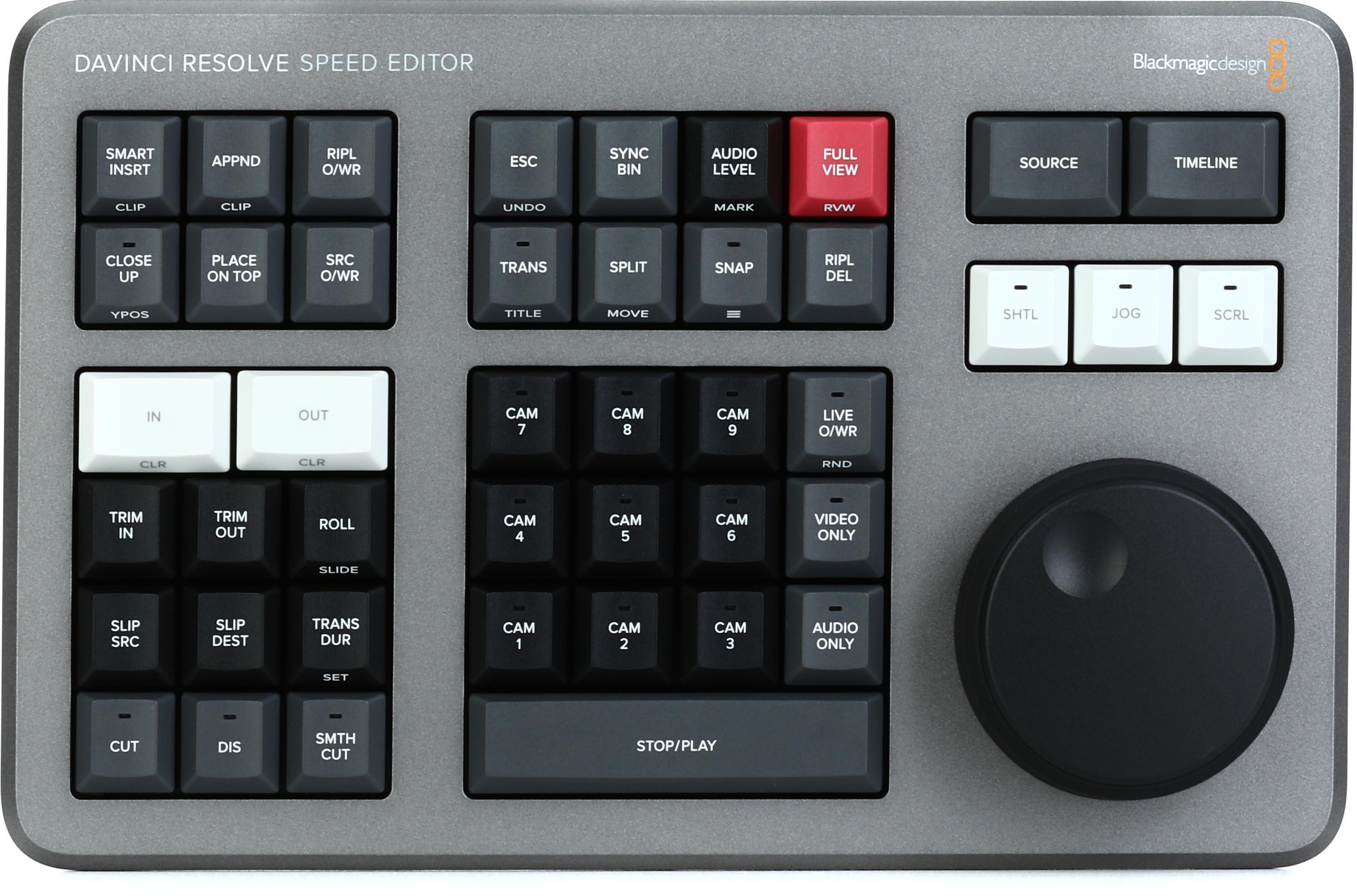 Blackmagic Design DaVinci Resolve Speed Editor | Sweetwater