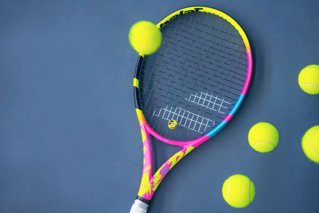 Tennis racket Babolat Pure Aero RAFA Origin - yellow/pink/blue +